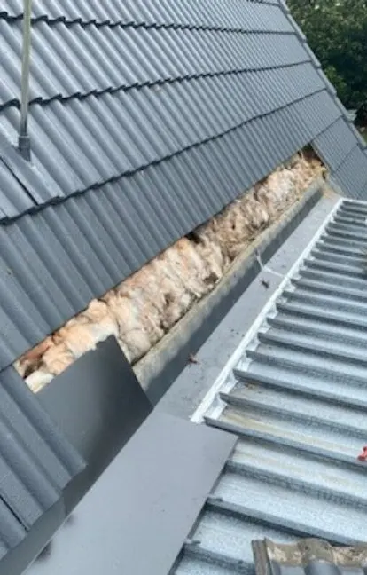 Auckland roof leak repair and tile replacement — before