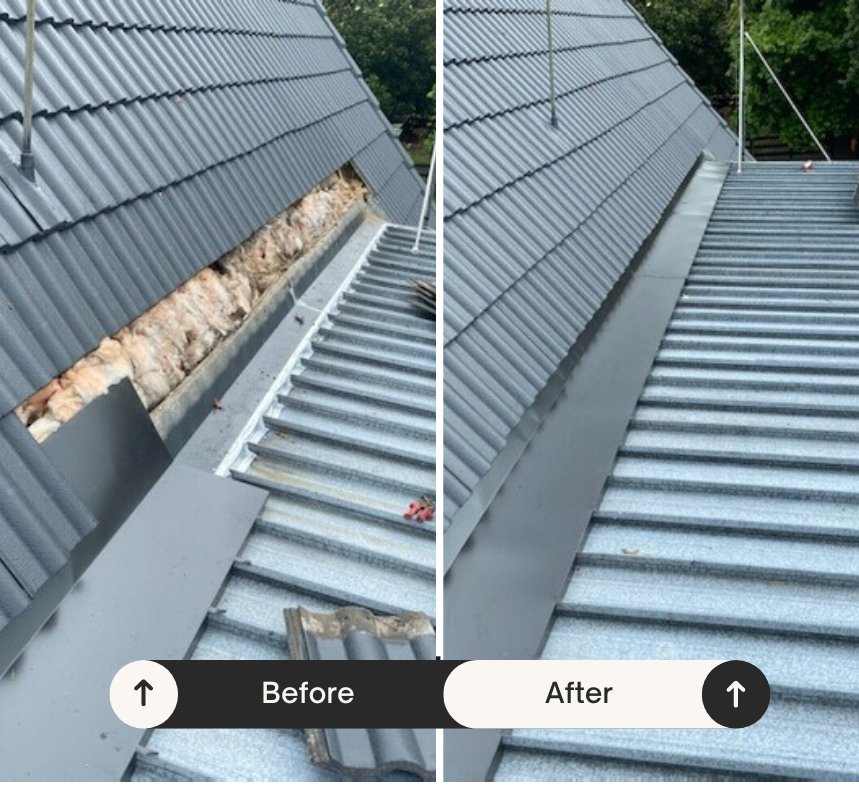 Auckland roof leak repair and tile replacement