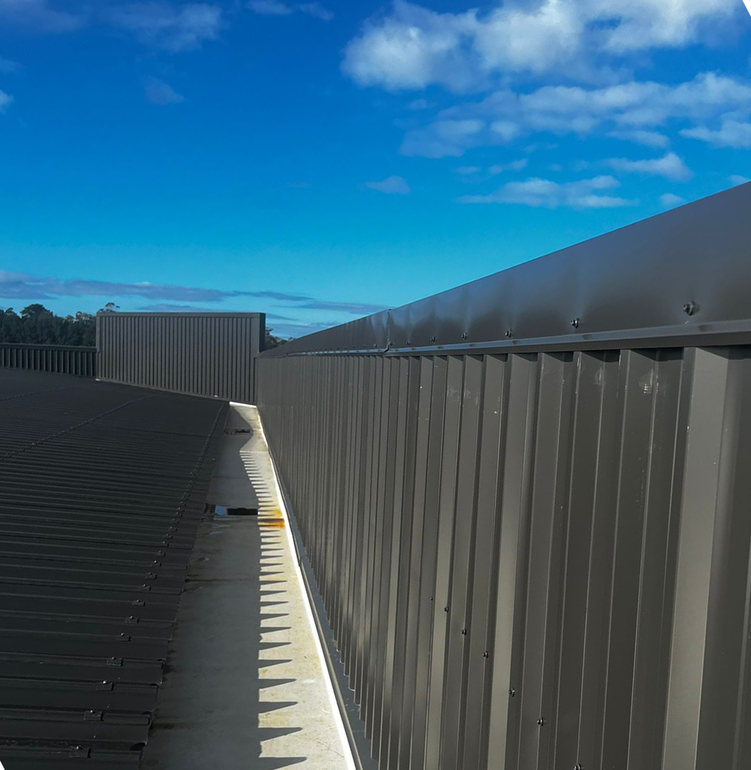 Wall and roof cladding installation - completed