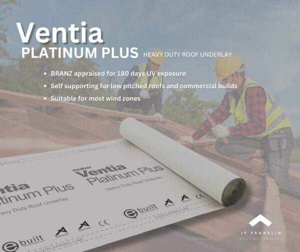 Ventia Platinum Plus SS Roof Underlay - Heavy Duty White - Image 2