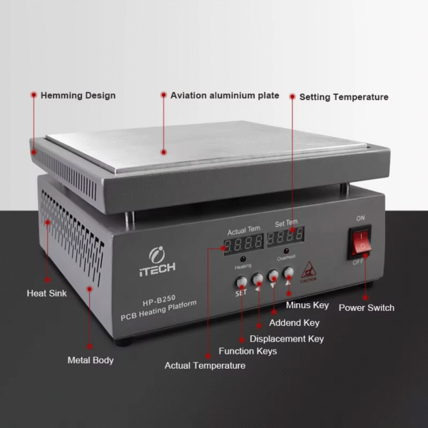 HP-B280 PID Smart Heating Plate 280X200Mm - Image 4