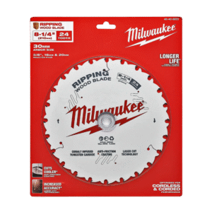Milwaukee® 210mm (8 1/4") 24T Wood Circular Saw Blade – Ripping