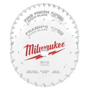 Milwaukee® 165mm (6-1/2") Wood Circular Saw Blade Twin Pack – 24T Framing & 40T Fine Finish