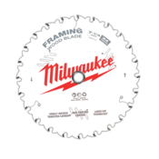 Milwaukee 184mm (7 1/4") 24T Wood Circular Saw Blade Framing 10 Piece Counter Box
