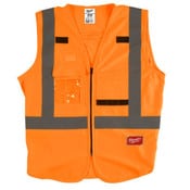 High Visibility Orange Safety Vest - S/M