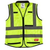 Premium High Visibility Yellow Safety Vest - L/XL