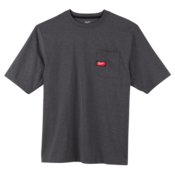 Milwaukee Heavy Duty Pocket Tee Short Sleeve – Grey, Medium