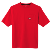 Milwaukee Heavy Duty Pocket Tee Short Sleeve – Red, Size M
