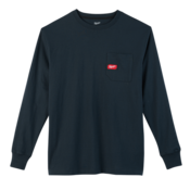 Milwaukee Heavy Duty Pocket Tee Long Sleeve – Blue, Size L
