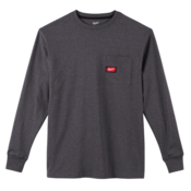Milwaukee Heavy Duty Pocket Tee Long Sleeve Grey - XL