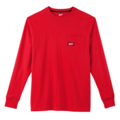 Milwaukee® Heavy Duty Pocket Tee – Long Sleeve – Red – M