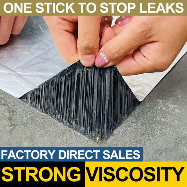 Waterproof Tape High Temperature Resistance Aluminum Foil Thicken Butyl Tape Wall Pool Roof Crack Duct Repair Sealed Self Tape - Image 2