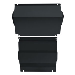 Black Bash Plate Set 3mm for Mitsubishi Triton MQ/MR 2015-On | Front & Sump Guard Combo | Maximum Underbody Protection