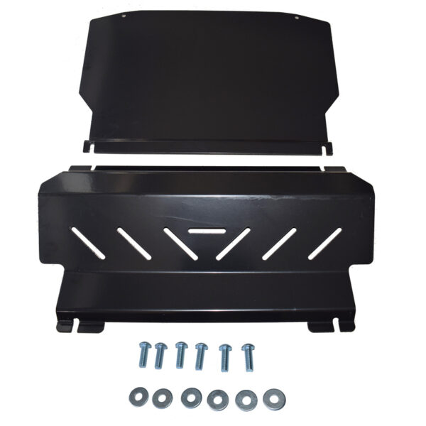 Black Bash Plate Set Fit For Mitsubishi Pajero NS NT NW NX Underbody Guard 2006-2022