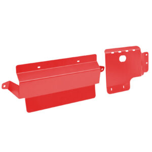 2pcs Bash Plate Set for Toyota Landcruiser VDJ 76 78 79 V8 | Heavy-Duty 4mm Red Sump & Radiator Guard