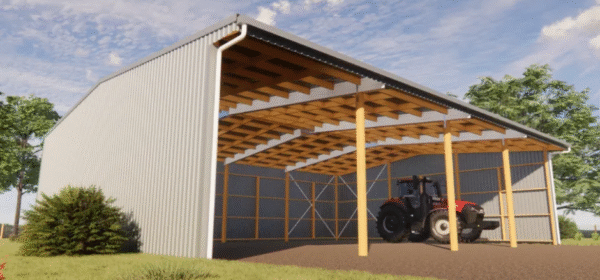 Spacious 18m x 15m Gable Shed Kitset