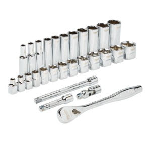 Milwaukee 3/8" Drive Socket Set, 28pc SAE