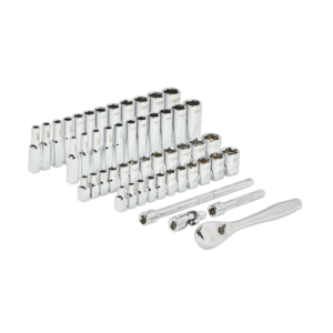 Milwaukee 1/4" Drive Ratchet & Socket Set, 50pc SAE / Metric