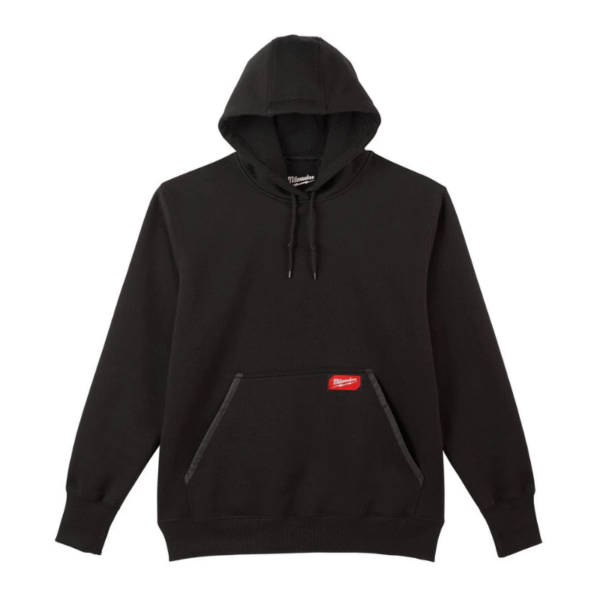 Heavy Duty Pullover Hoodie Black - S