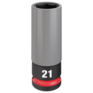 1/2" Drive Wheel Nut Socket 21mm (6p) Thin Walled