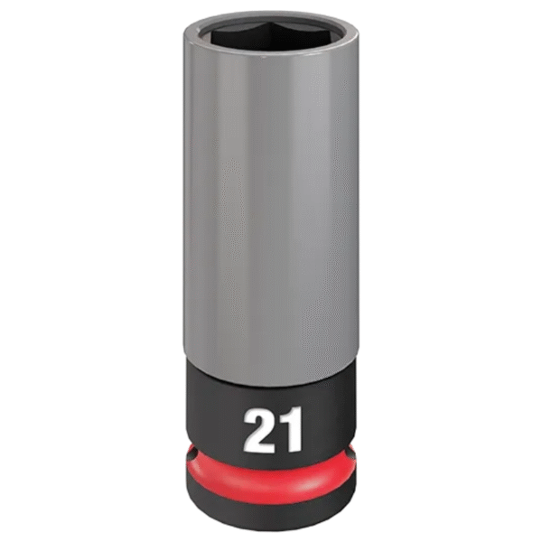 1/2" Drive Wheel Nut Socket 21mm (6p) Thin Walled