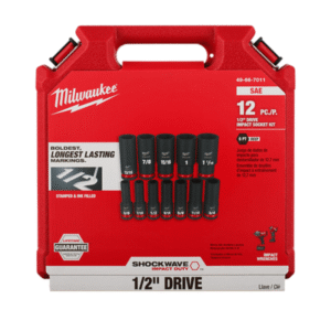 1/2" Dr Deep Impact Socket Set 12pc Metric (6p) Case