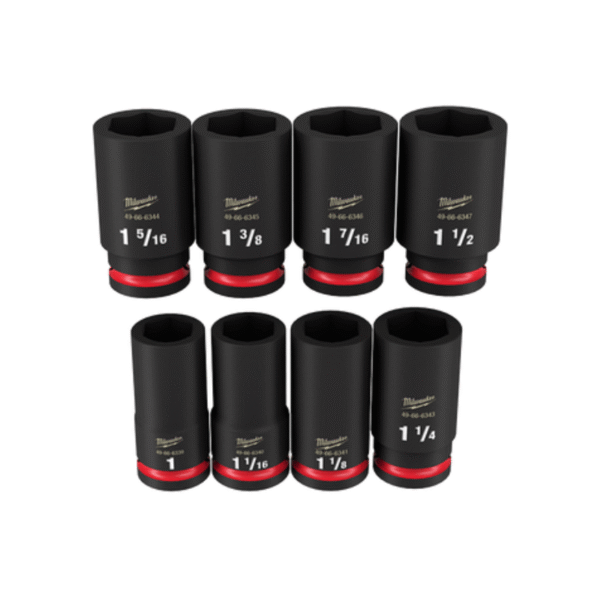 3/4" Dr Deep Impact Socket Set 8pc SAE (6p) Case
