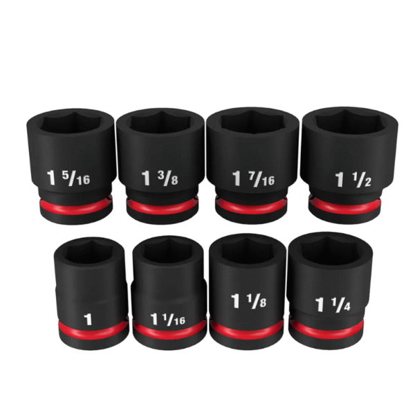 3/4" Dr Impact Socket Set 8pc SAE (6p) Case