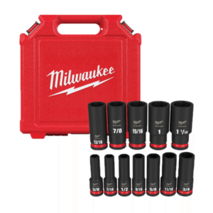 1/2" Dr Deep Impact Socket Set 12pc SAE (6p) Case