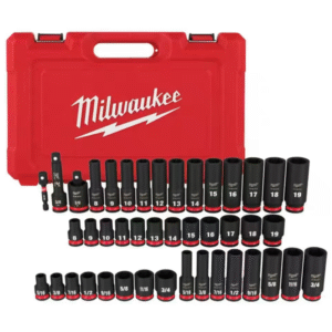 3/8" Dr Deep Impact Socket Set 43pc Metric/SAE (6p)