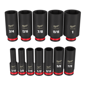 3/8" Dr Deep Impact Socket Set 12pc SAE (6p)