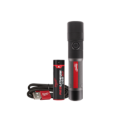 Milwaukee REDLITHIUM USB Rechargeable 1100L Twist Focus Flashlight Kit – 3.0Ah Battery Included