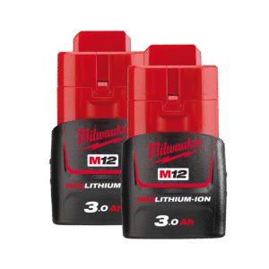 Milwaukee M12B32 2-Pack 12V 3.0Ah Li-ion Cordless RED LITHIUM Batteries