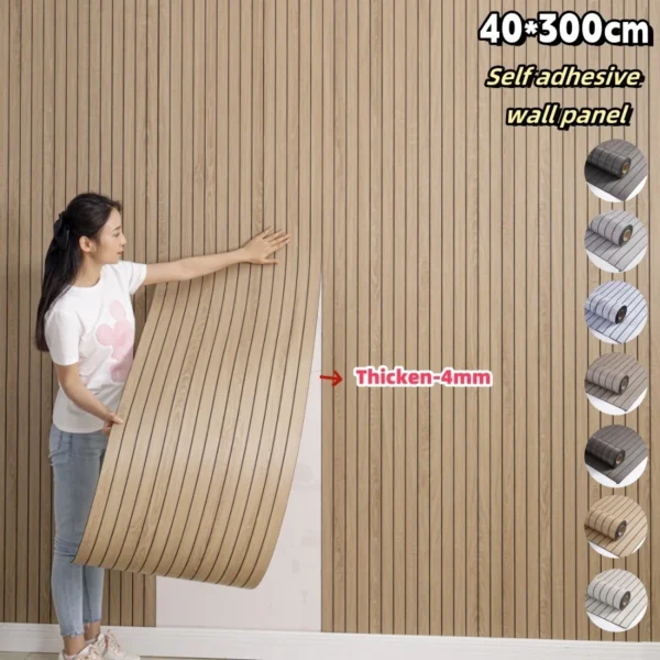 1 Roll Self-Adhesive Wall Panel Sxp Foam Stickers Peel and Stick 3D Wall Sticker Easy to DIY Suitable for Ceiling, Living Room - Image 3