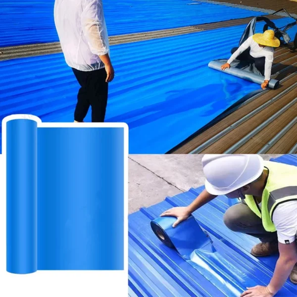 1 Roll 10M Waterproof Heat Insulation Tape Self-Adhesive Fix Tape PE Anti-Sun Film for Wall Roof Leakproof Repair Tool Hardware - Image 3