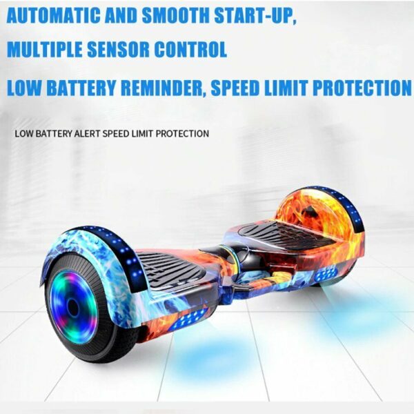 60cm Hoverboard Scooter – Self-Balancing Electric Hoverboard – Pink Camouflage - Image 2