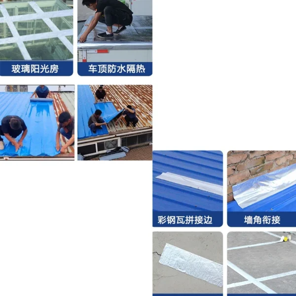 10M Waterproof Heat Insulation Tape Roof Leak Proof Self-Adhesive Repair Adhesive Tape Wall Crack Resistance Fix Tape - Image 6