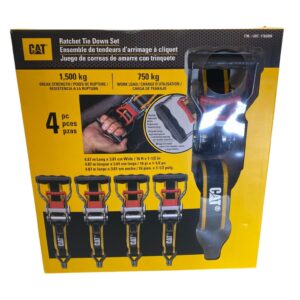 CAT RATCHET TIE DOWN 4 PACK