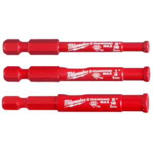 3 Piece DIAMOND MAX Diamond Grit Hole Saw Set