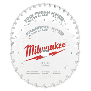 165mm (6 1/2") Wood Circular Saw Blade Twin Pack - 24T Framing & 40T Fine Finish