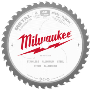 203mm (8") 42T Metal Med-Thick & Stainless Circular Saw Blade W/ Cermet Carbide Teeth