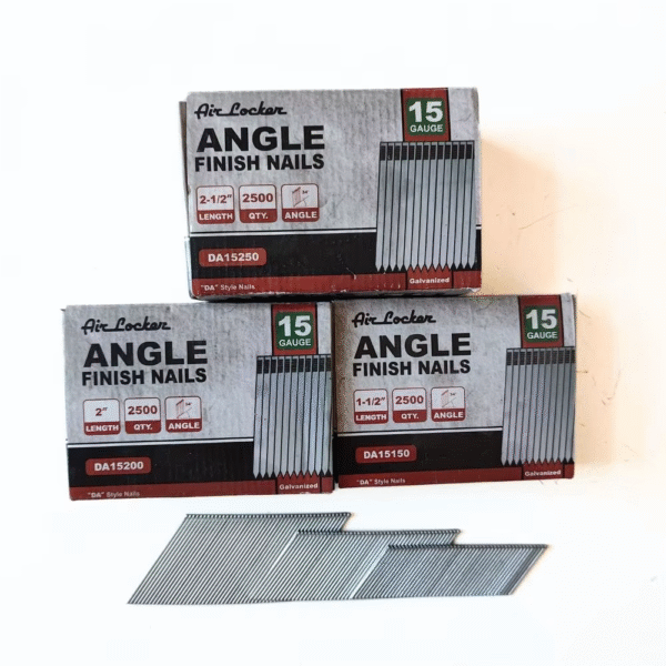 15 Gauge Angled Flooring Nails - 1" to 2.5" Lengths 2500 Nails per Box 34° Collated Finish Nails Angled Finish Nails - Image 4