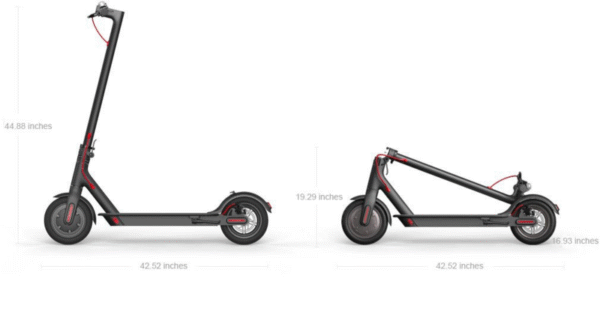 600W PRO Model Electric Scooter 25km/h 8.5inch 50km Portable Foldable Bike - Image 4